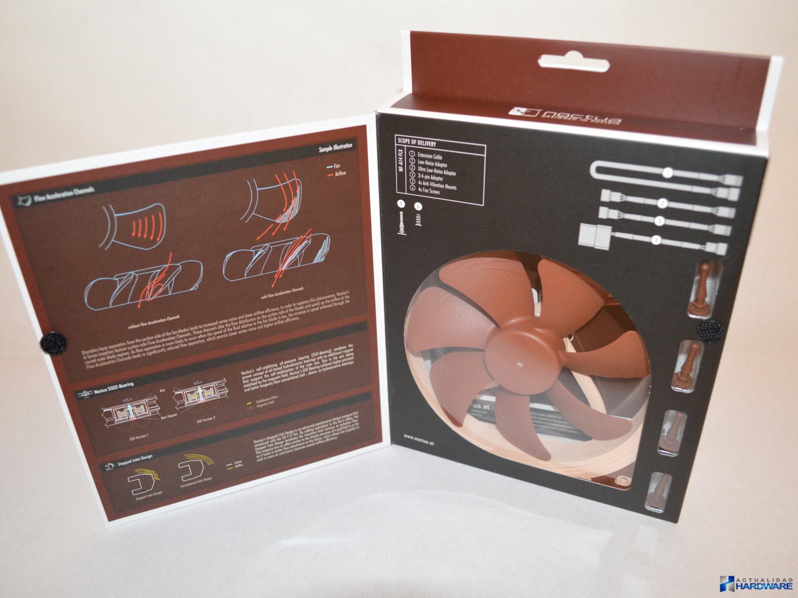Ventilateur Noctua NF-A14 FLX PWM – 140 Mm – Silencieux – 4 Broches – Marron