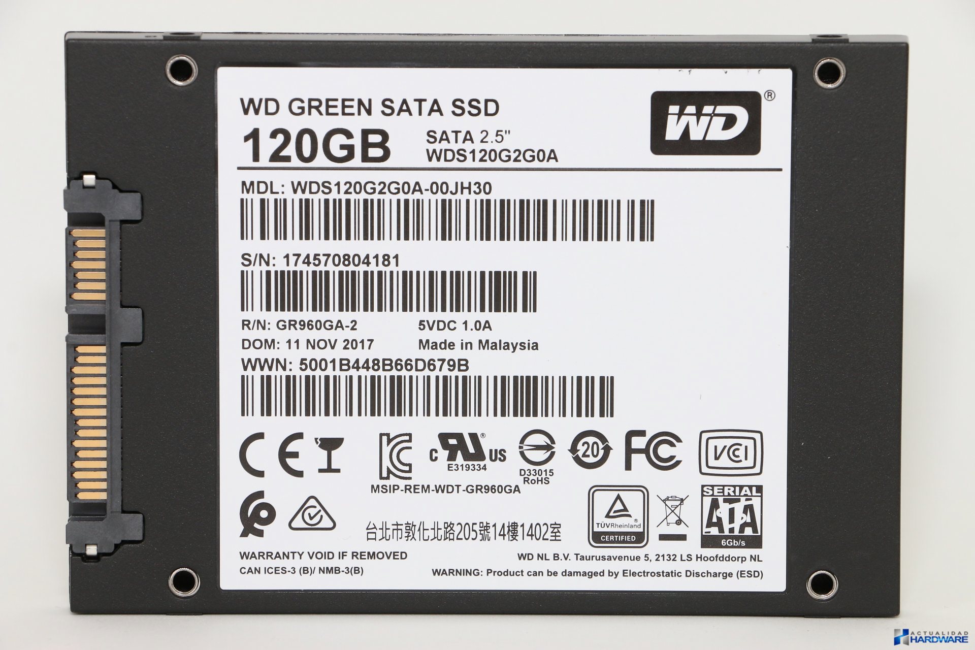 DIGITAL WD GREEN SSD 120GB
